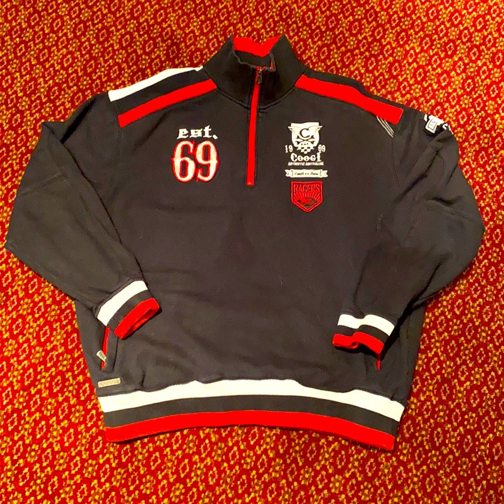 Coogi’s half zip front sweatshirt XXXL